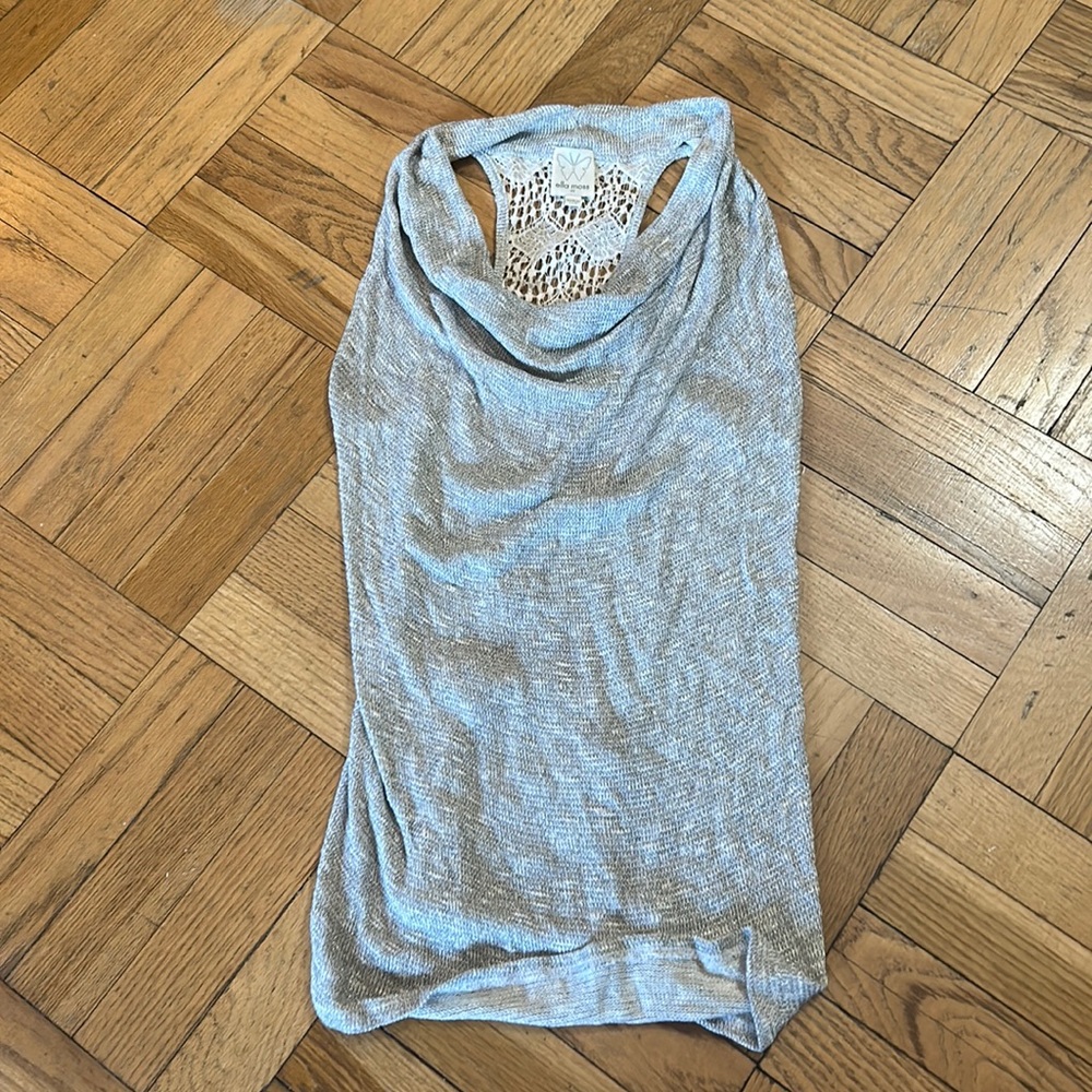 Ella Moss metallic woven shimmer tank